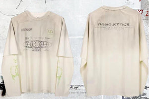 VILZSTUDIOS High Quality Patchwork Long Sleeve T-Shirt