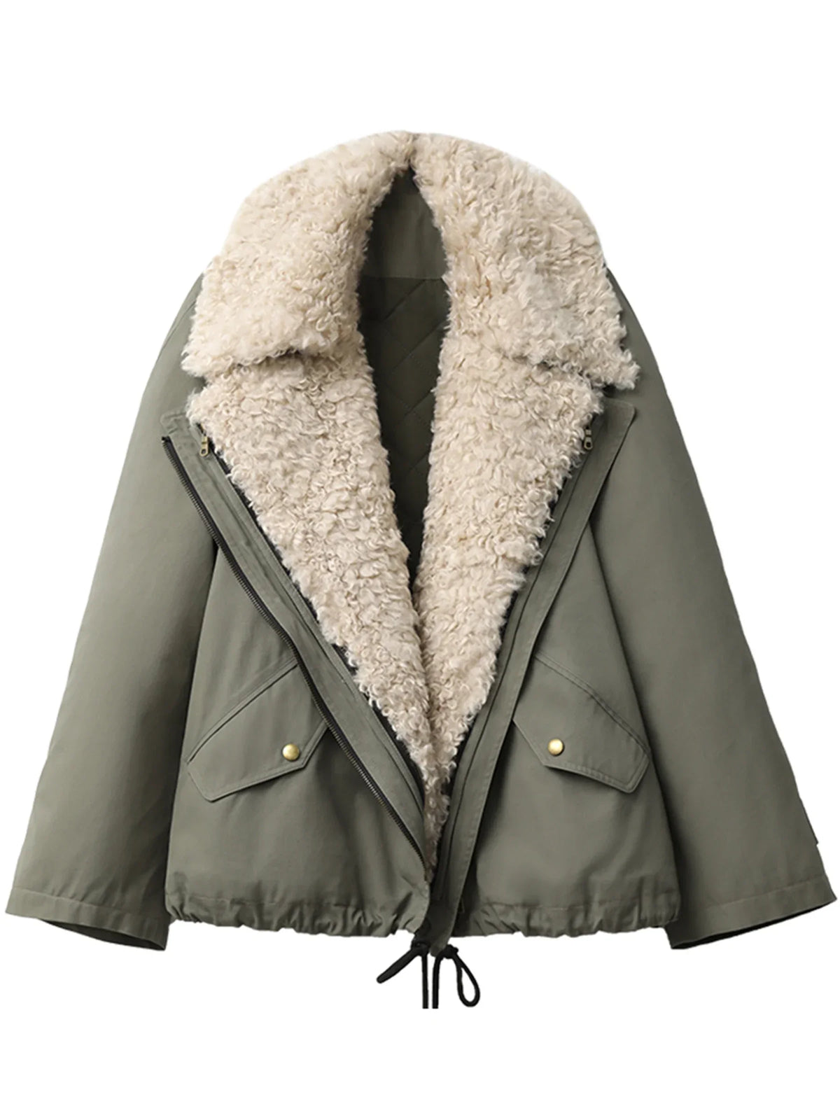 VILZSTUDIOS Chic Loose Retro Cotton Jacket