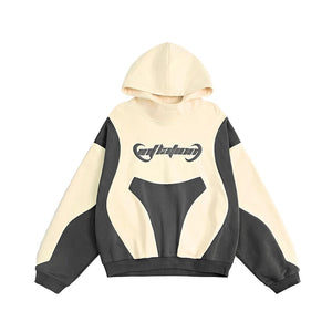 VILZSTUDIOS Vintage Distressed Patchwork Hoodie