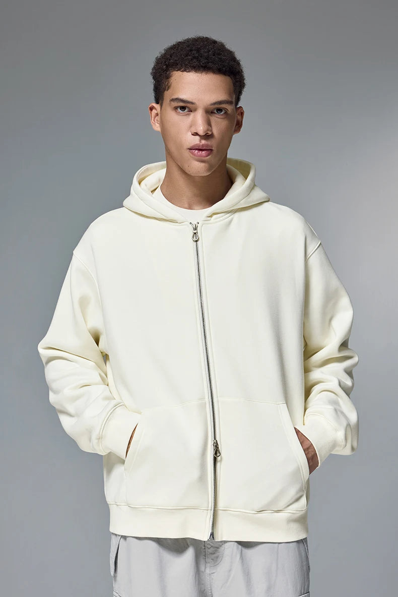 VILZSTUDIOS Premium Trendy Fleece Full Zip Hoodie