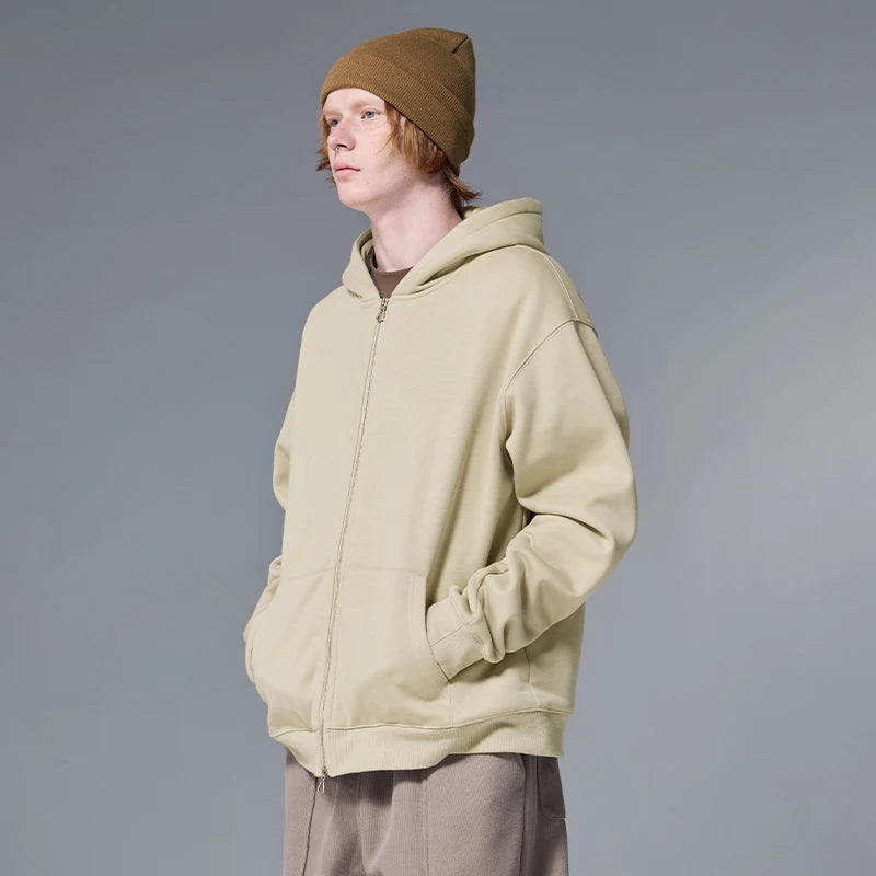 VILZSTUDIOS Premium Trendy Fleece Full Zip Hoodie