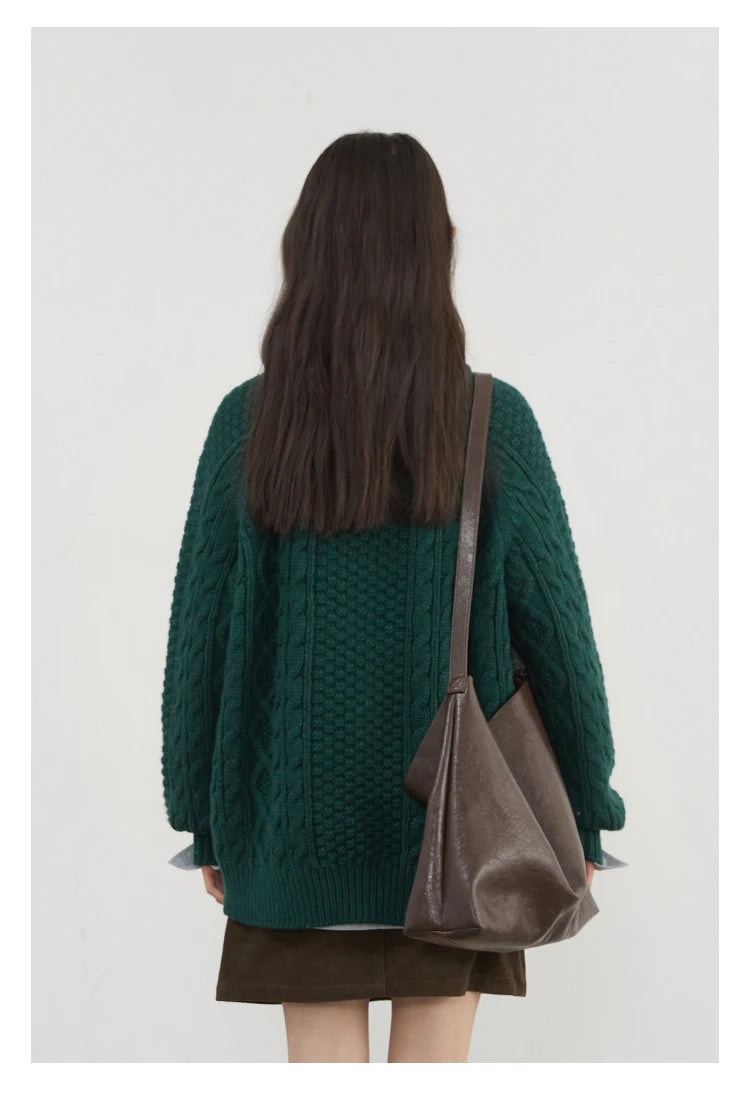VILZSTUDIOS Stylish Twist Knit Sweater