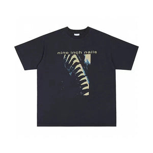 VILZSTUDIOS Nin Inch Nail Retro Oversized T-Shirt