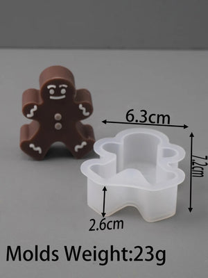 VILZSTUDIOS Festive Christmas Silicone Scented Candle Mold