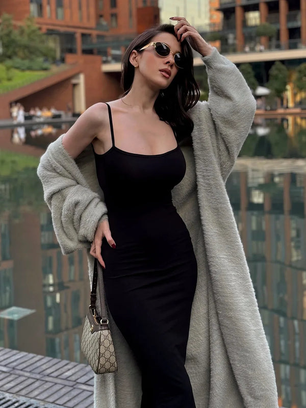 Cozy Knitted Maxi Cardigan