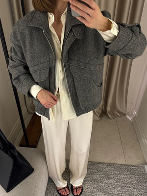 VILZSTUDIOS Retro Chic Zip-Up Jacket