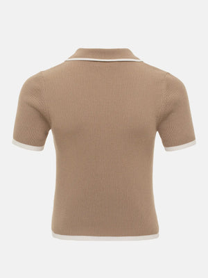 VILZSTUDIOS Chic Slim Fit Knit T-shirt