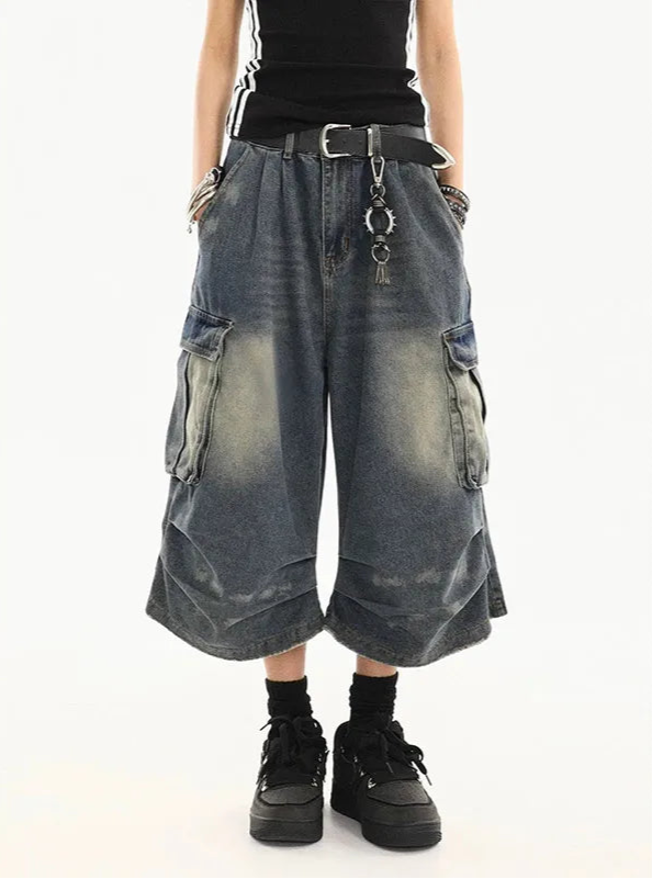 VILZSTUDIOS Vintage Washed Women's Jorts