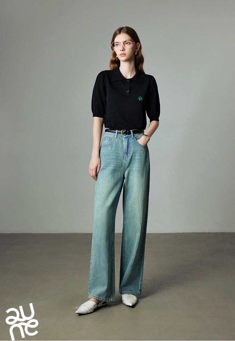 VILZSTUDIOS Chic Knitwear Summer Women Shirt