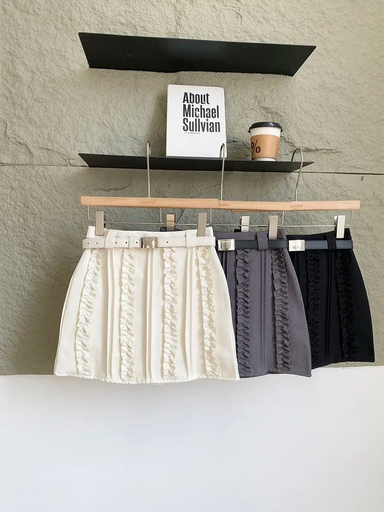 VILZSTUDIOS Chic Wood Edge Commuting Skirt Spring/Summer