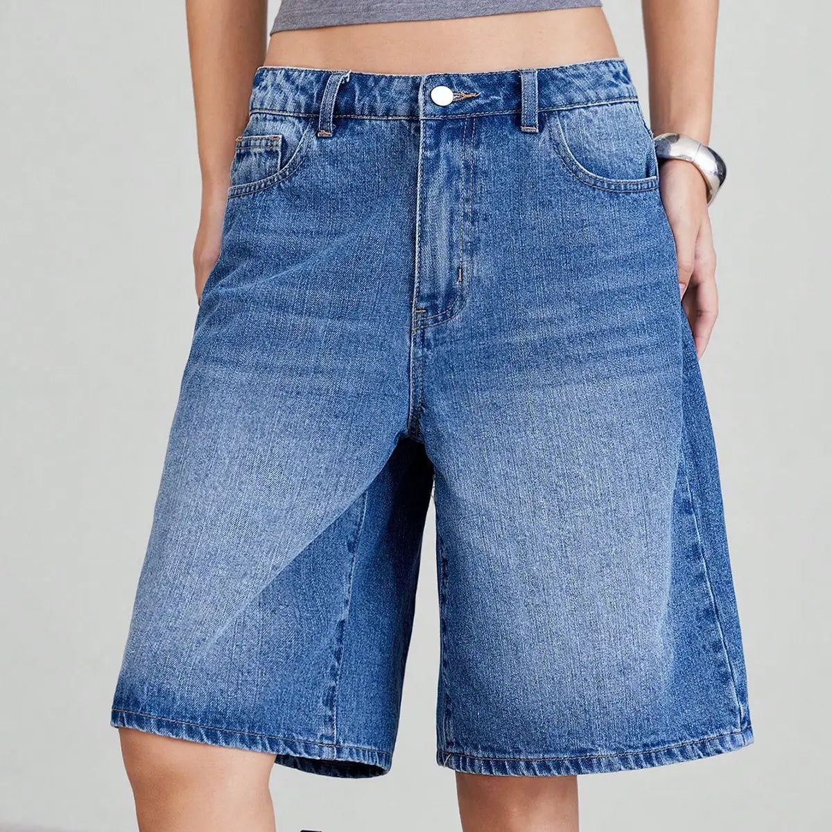VILZSTUDIOS High Waisted Slimming Denim Shorts