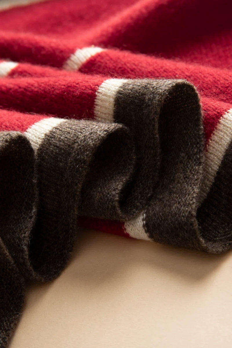 VILZSTUDIOS A-class High-quality 100% Cashmere New Cashmere Scarf 100% Knitted Warm Neck-Protecting High-end Fashion Wild Color in Winter.