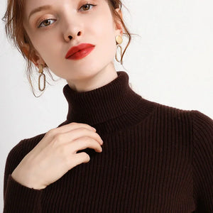 VILZSTUDIOS Stylish Knit Turtleneck Sweater