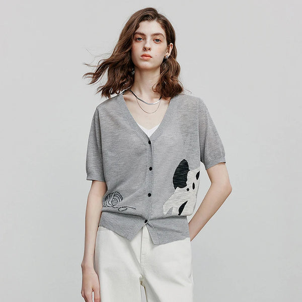 Stylish Summer Short Sleeve Cardigan
