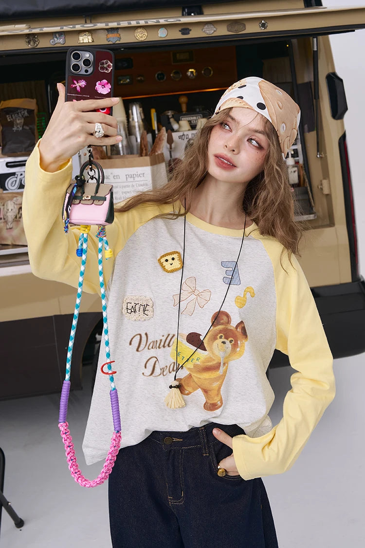 VILZSTUDIOS Basic Raglan Long Sleeve Top