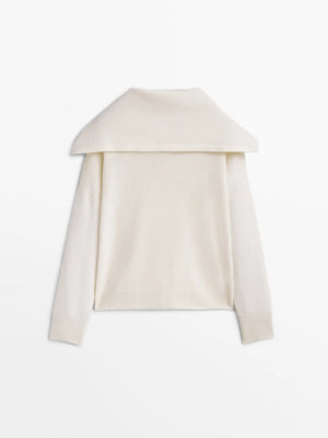 VILZSTUDIOS Wool Blend Cape Collar Cardigan