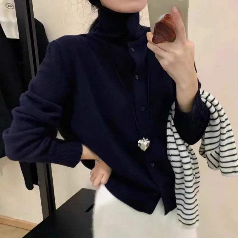 VILZSTUDIOS Casual Cashmere Knitted Cardigan