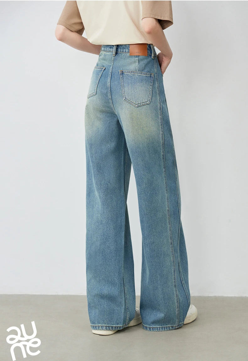 VILZSTUDIOS Retro Wide Leg Summer Jeans