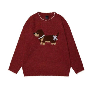 VILZSTUDIOS Cool Animal Print Knitwear Sweater