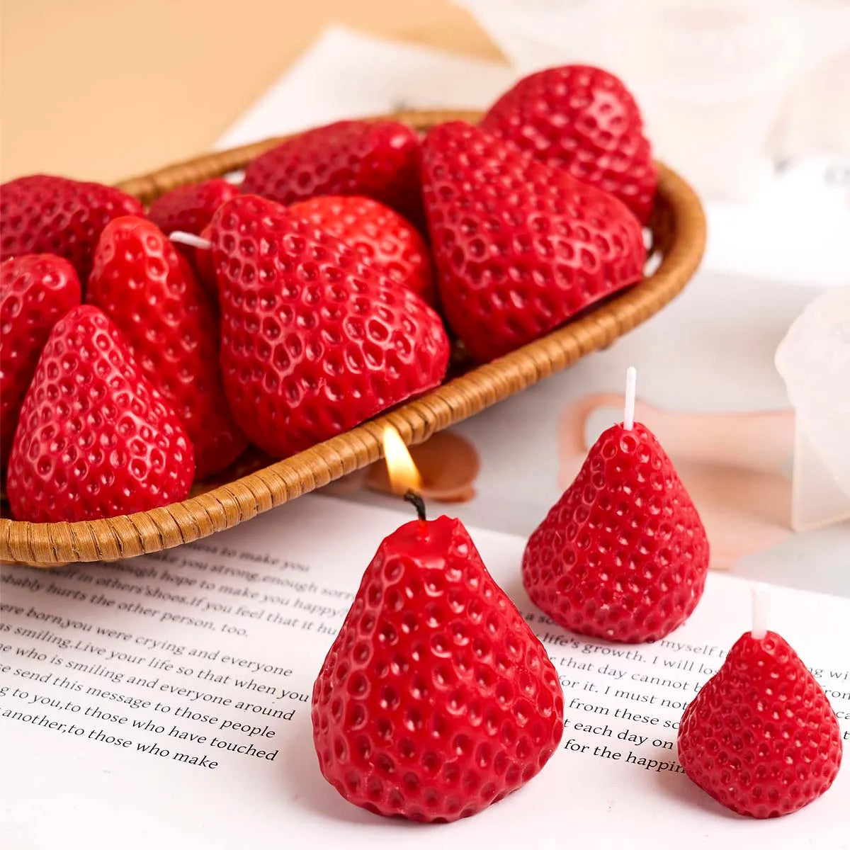 VILZSTUDIOS Strawberry Silicone Candle Mold