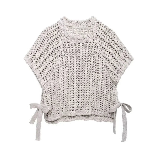 Retro Knitted Hollow Out Sweater