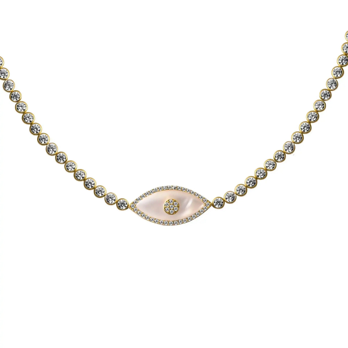 VILZSTUDIOS Stainless Steel Devil's Eye Necklace