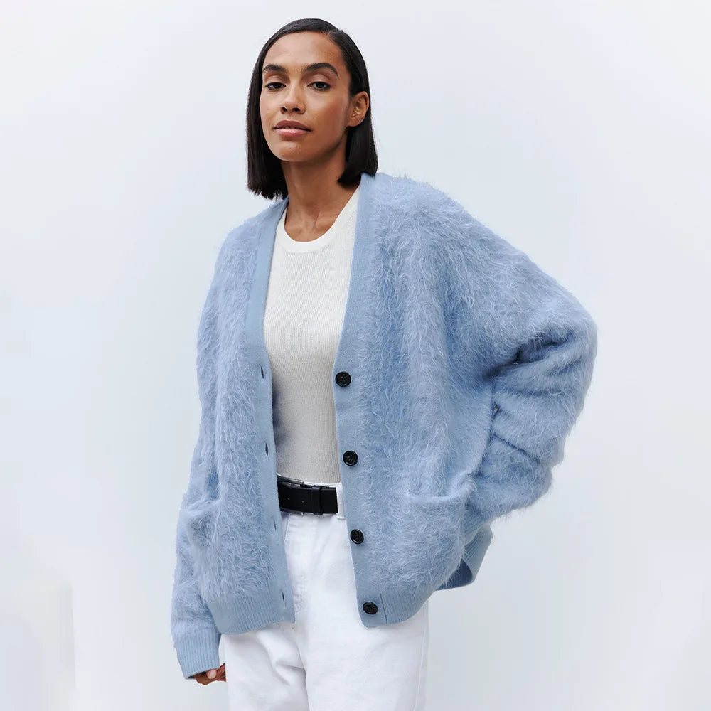 VILZSTUDIOS Soft Mink Velvet Cardigan
