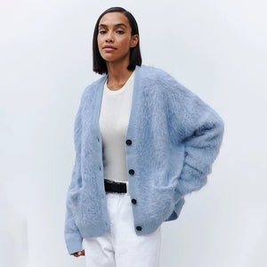VILZSTUDIOS Soft Mink Velvet Cardigan