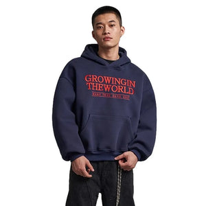 VILZSTUDIOS Stylish Embroidered Front Pocket Hoodies