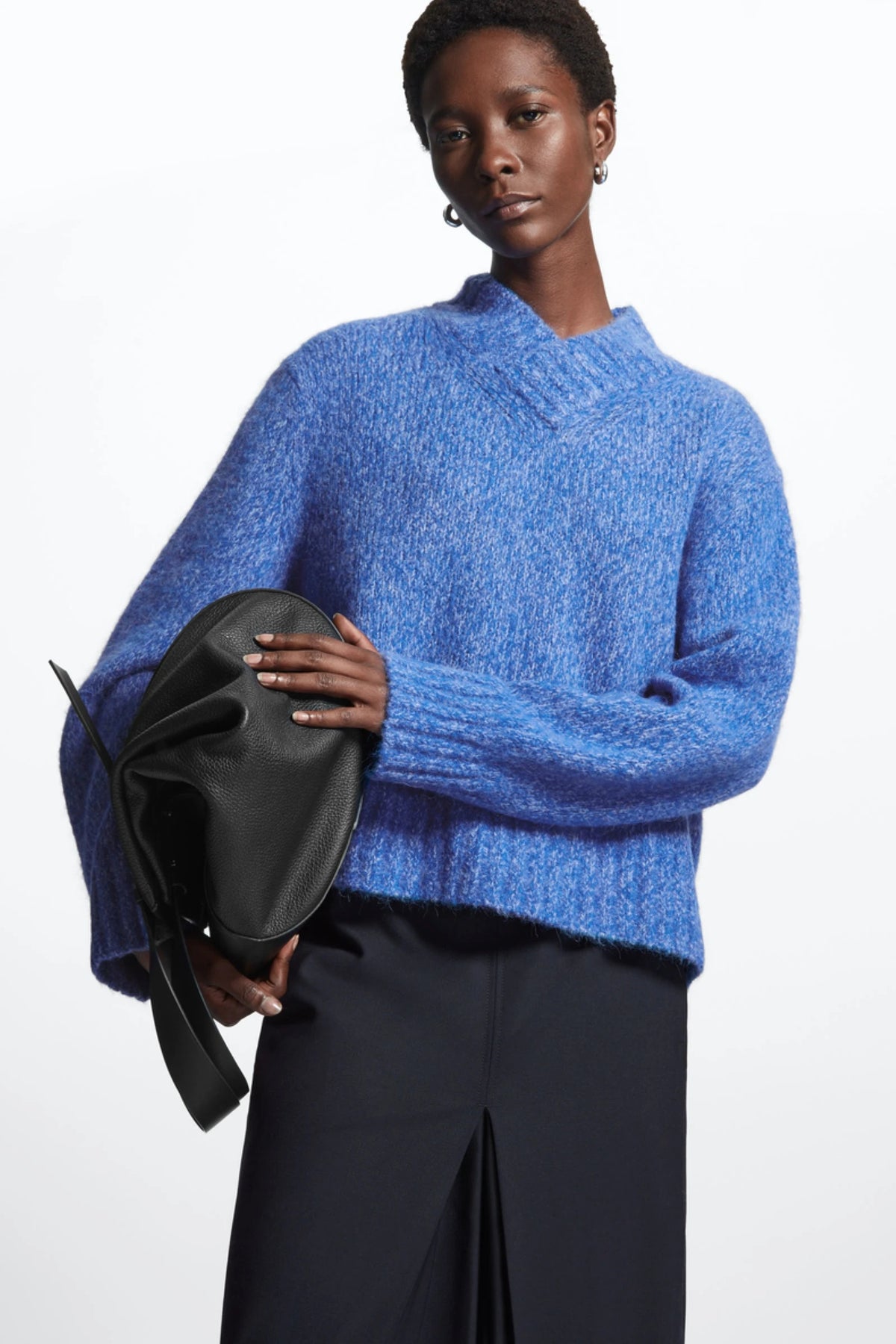 VILZSTUDIOS Mock Neck Wool Sweater