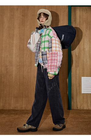 VILZSTUDIOS Stylish Multi-Color Checkered Jacket