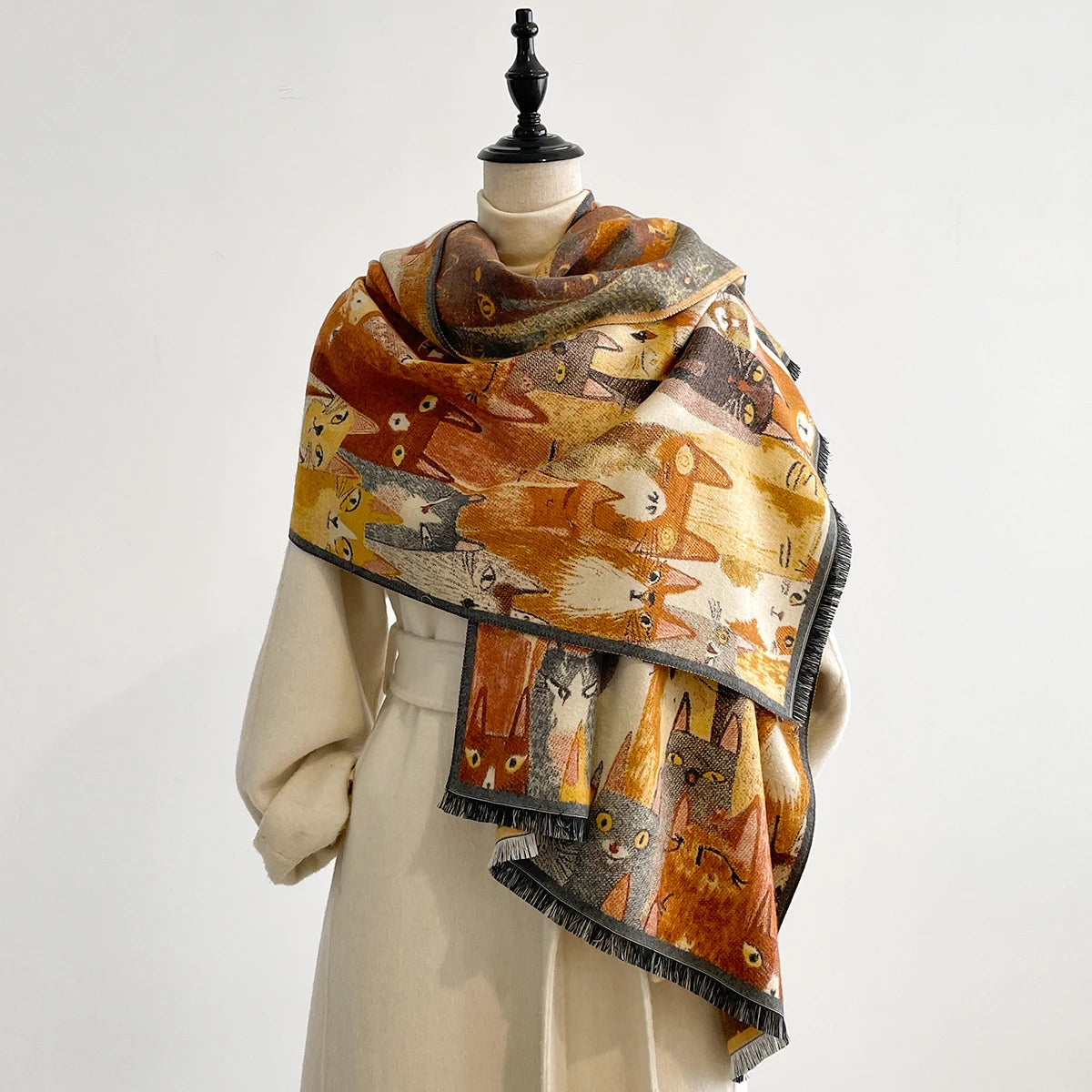 VILZSTUDIOS Luxury Colorful Pashmina Scarf