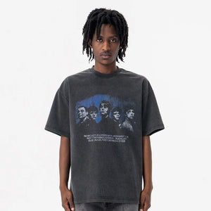 VILZSTUDIOS Loose Dark Wall Of Faces T-Shirt