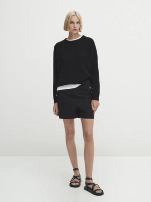 VILZSTUDIOS Cotton Loose Knitwear Sweater