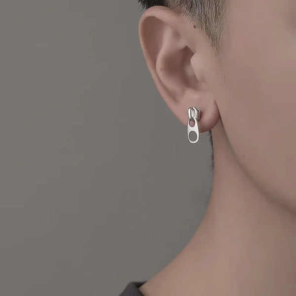 Unique Punk Metal Stud Earring
