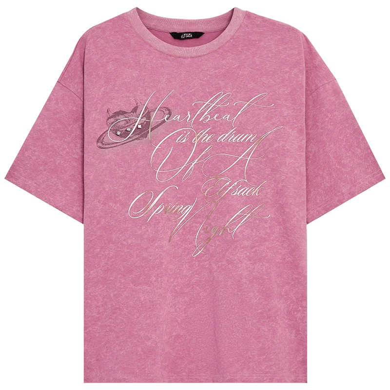 VILZSTUDIOS Diamond Sequined Casual Cotton T-Shirt