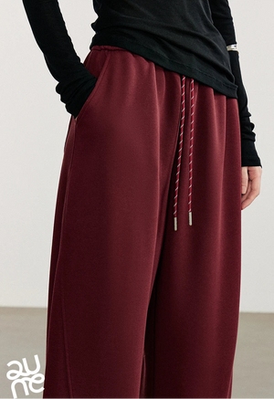 VILZSTUDIOS Green Velvet Embroidered Drawstring Sweatpants