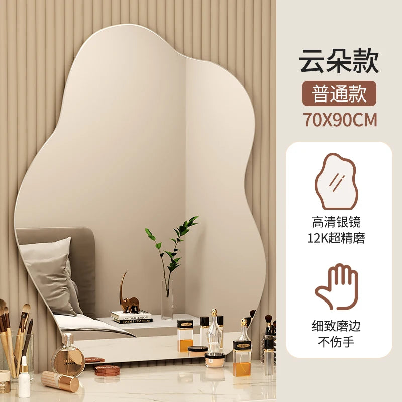 VILZSTUDIOS Wavy Wall Mirror Living Room Decoration Modern Art Vanity Aesthetic Large Size Mirror Fashion Espelhos Lounge Suite Furniture