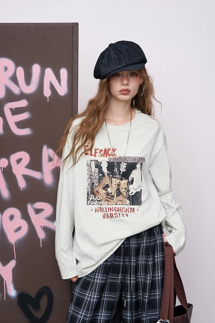 VILZSTUDIOS Sweet Cool Oversized Long Sleeve Top