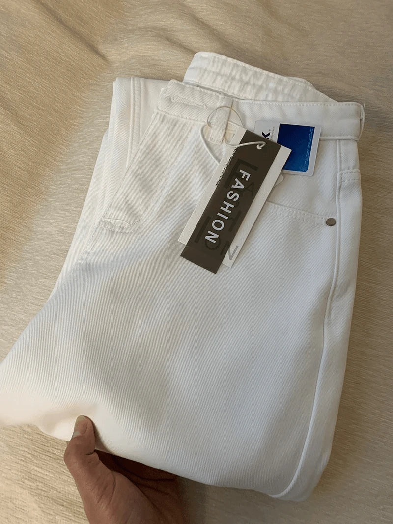 VILZSTUDIOS High Waist Slim Fit Straight Jeans