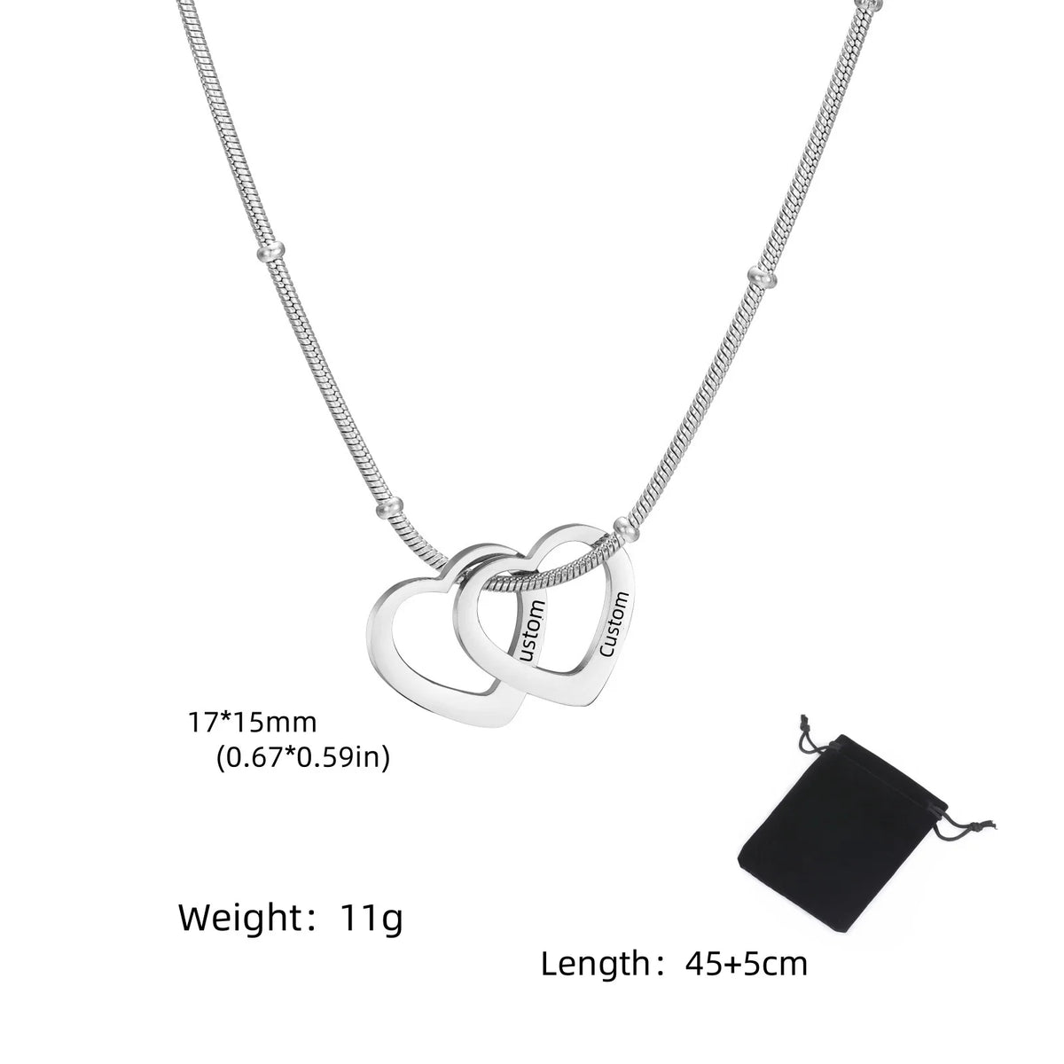 VILZSTUDIOS Customized Name Date Love Necklace