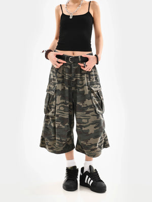 VILZSTUDIOS Camouflage Cargo Jorts
