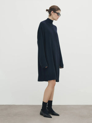 VILZSTUDIOS Classic Knitted Turtleneck Mini Dress