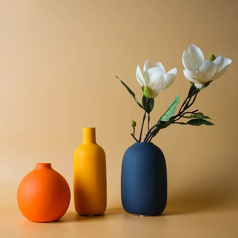 VILZSTUDIOS Nordic Ceramic Solid Color Vase