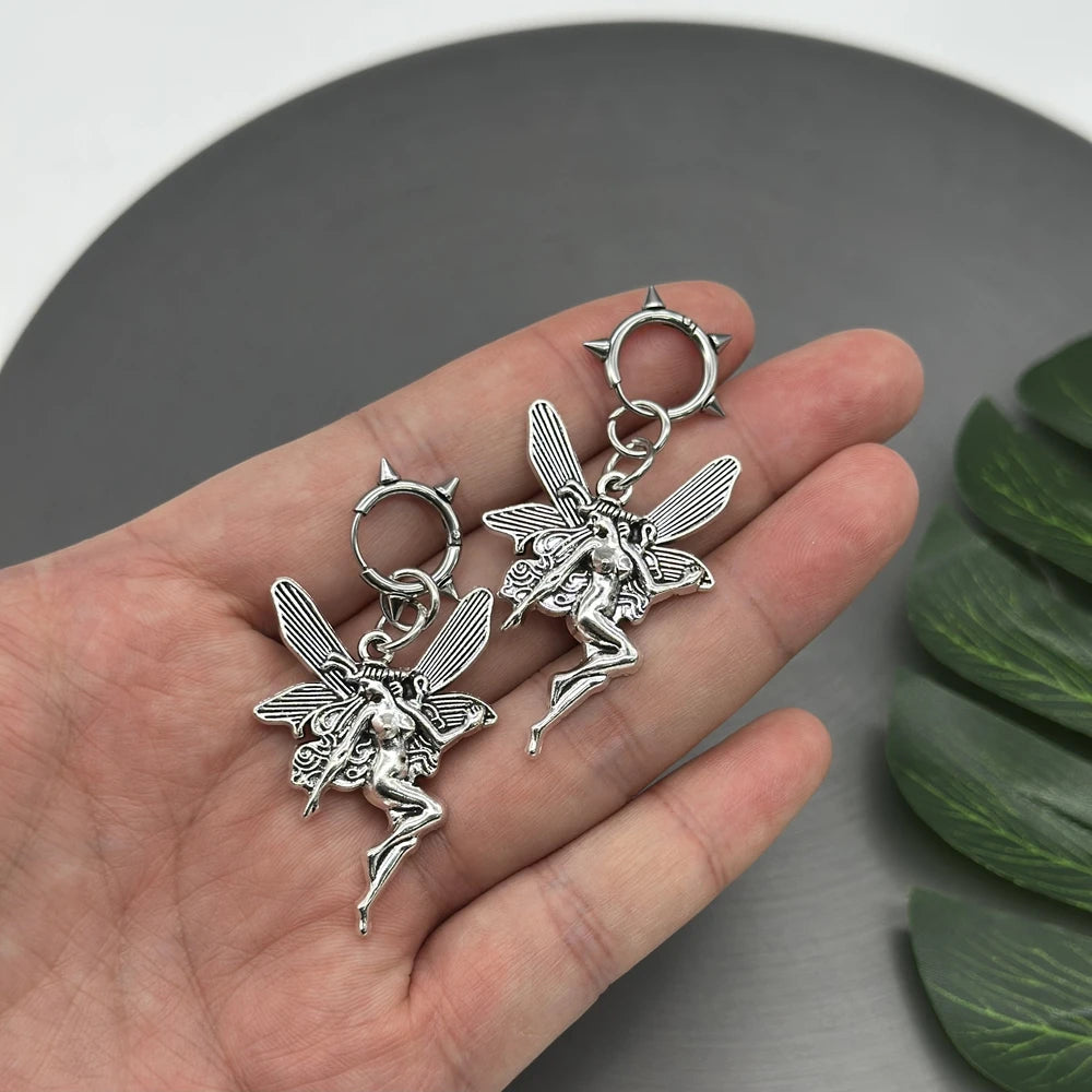 VILZSTUDIOS Aesthetic Gothic Vintage Butterfly Drop Earrings