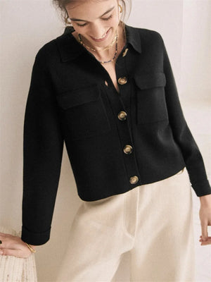 VILZSTUDIOS Stylish Knitted Cardigan with Pockets