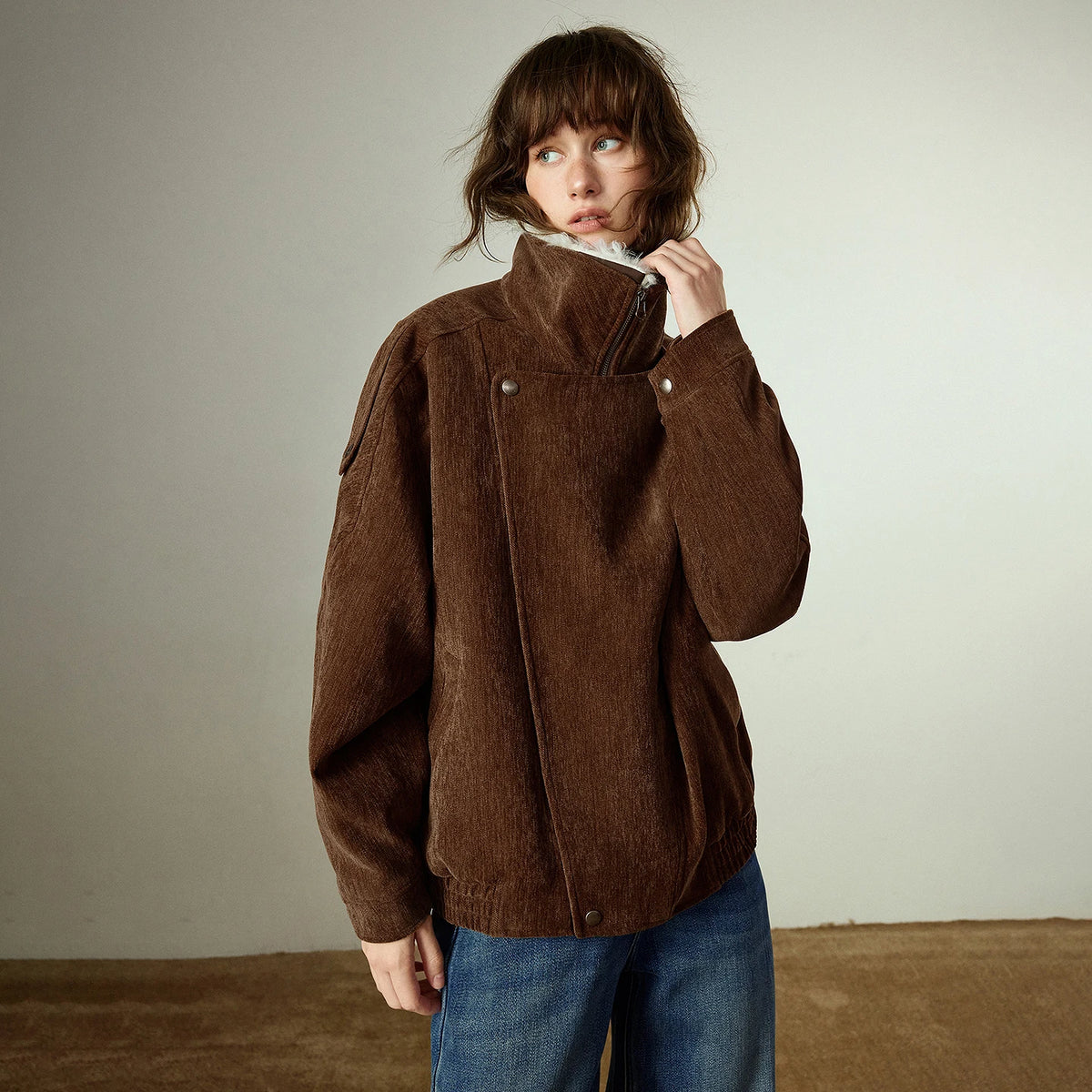 VILZSTUDIOS Retro Chenille Padded Jacket