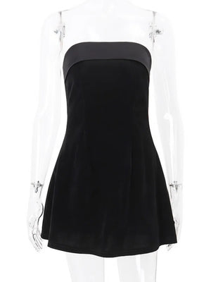 VILZSTUDIOS Sultry Strapless Zipper Mini Dress