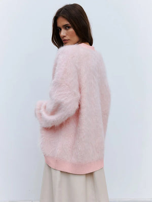 VILZSTUDIOS Soft Mink Velvet Cardigan