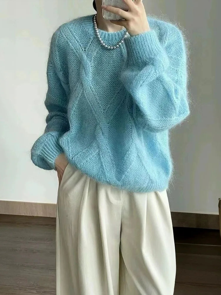 VILZSTUDIOS Soft Loose Knit Sweater